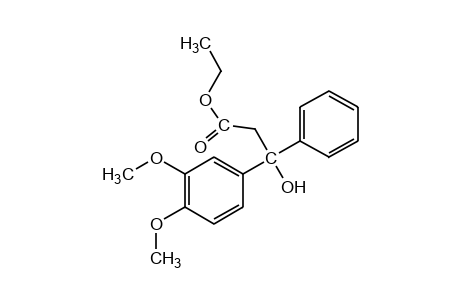 3-(3,4-dimethoxyphenyl)-3-phenylhydracrylic acid, ethyl ester