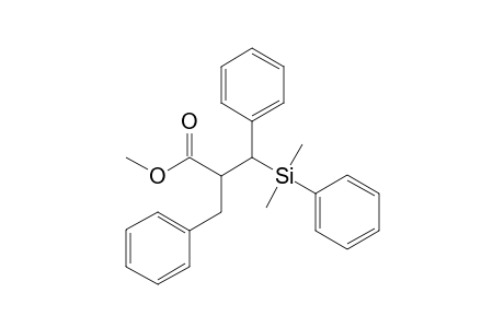 Methyl (2rs,3sr)-2-benzyl-3-dimethyl(phenyl)silyl-3-phenylpropanoate