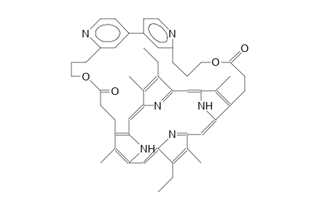 Mesoporphyrin-ii 3,3'-(4,4'-bipyridine-2,2'-diyl)dipropyl diester