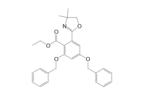 Benzoic acid, 2-(4,5-dihydro-4,4-dimethyl-2-oxazolyl)-4,6-bis(phenylmethoxy)-, ethyl ester