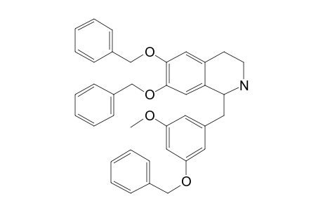 Isoquinoline, 6,7-dibenzyloxy-1,2,3,4-tetrahydro-1-[[4-benzyloxy-5-methoxyphenyl]methyl]-