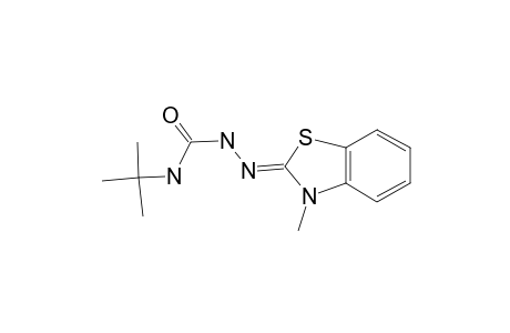 Hydrazinecarboxamide, N-(1,1-dimethylethyl)-2-(3-methyl-2(3H)-benzothiazolylidene)-