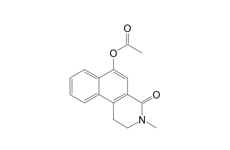 Benz[f]isoquinolin-4(1H)-one, 6-(acetyloxy)-2,3-dihydro-3-methyl-