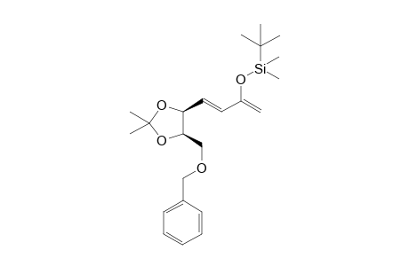 (3E)-7-o-Benzyl-2-o-[ (tert-butyl)dimethylsilyl]-1,3,4-trideoxy-5,6-o-isopropylidene-D-erythro-hept-1,3-dienitol