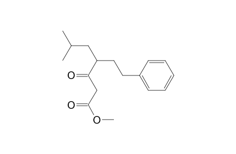 Methyl 4-(2-methyl-1-propyl)-3-oxo-6-phenylhexanoate