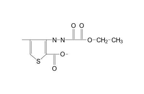 3-[2-(carboxycarbonyl)hydrazino]-4-methyl-2-thiophenecarboxylic acid, 3-ethyl 2-methyl ester