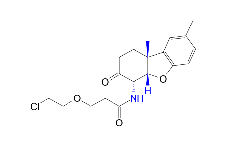 3-(2-CHLOROETHOXY)-N-(8,9bbeta-DIMETHYL-1,2,3,4,4abeta,9b-HEXAHYDRO-3-OXO-4alpha-DIBENZOFURANYL)PROPIONAMIDE