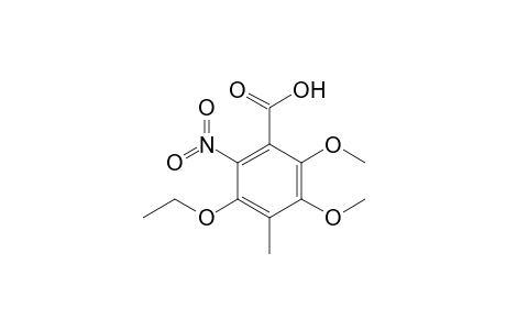 5-Ethoxy-2,3-dimethoxy-4-methyl-6-nitrobenzoic acid