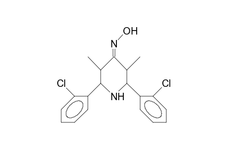 2,6-DI-(ORTHO-CHLORPHENYL)-3,5-DIMETHYL-PIPERIDIN-4-ONE-OXIME
