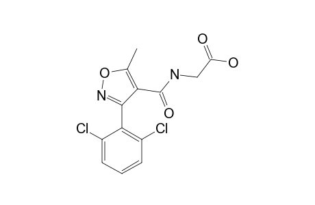 N-{[3-(2,6-dichlorophenyl)-5-methyl-4-isoxazolyl]carbonyl}glycine