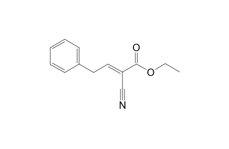 Ethyl (E)-4-phenyl)-2-cyano-2-butenoate