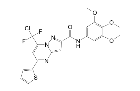7-[chloranyl-bis(fluoranyl)methyl]-5-thiophen-2-yl-N-(3,4,5-trimethoxyphenyl)pyrazolo[1,5-a]pyrimidine-2-carboxamide