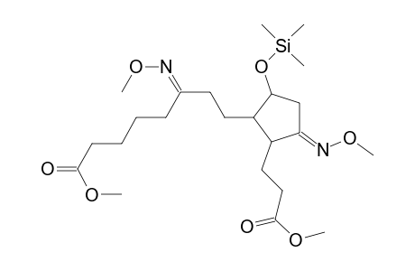 (6E)-6-methoxyimino-8-[(3E)-3-methoxyimino-2-(3-methoxy-3-oxopropyl)-5-trimethylsilyloxycyclopentyl]octanoic acid methyl ester