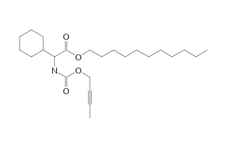 Glycine, 2-cyclohexyl-N-(but-2-yn-1-yl)oxycarbonyl-, undecyl ester