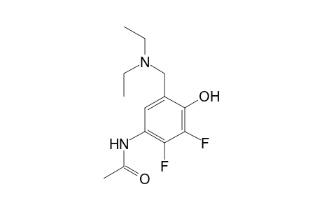 N-[5-(diethylaminomethyl)-2,3-bis(fluoranyl)-4-oxidanyl-phenyl]ethanamide