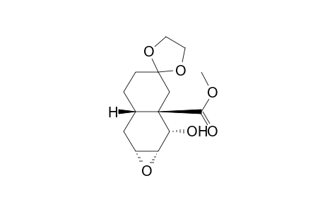 (1.beta.,2.beta.,3.beta.,4a.beta.,8a.alpha.)-1,2,3,4,4a,5,6,7,8,8a-Decahydro-8a.beta.-carbomethoxy-7,7-ethylenedioxy-1.alpha.-hydroxy-2.alpha.,3.alpha.,-epoxynaphthalene