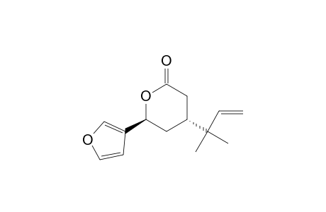 (4R,6S)-4-(1,1-Dimethylallyl)-6-furan-3-yltetrahydropyran-2-one