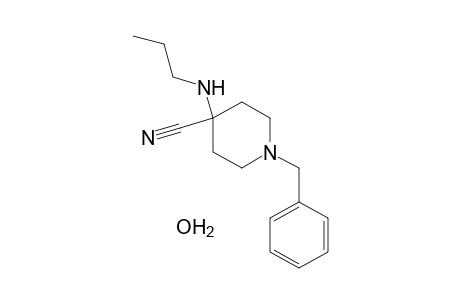 1-benzyl-4-(propylamino)isonipecotonitrile, hydrate