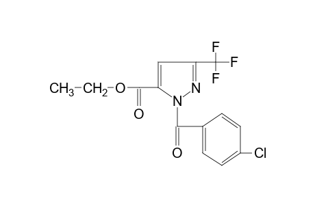 1-(p-chlorobenzyl)-3-(trifluoromethyl)pyrazole-5-carboxylic acid, ethyl ester