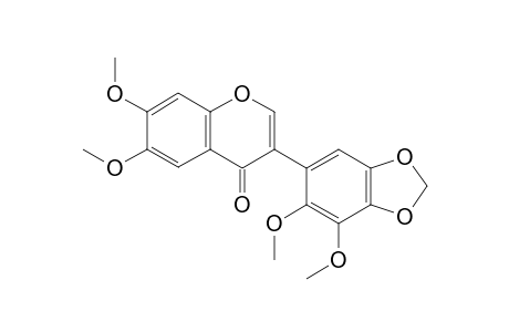 6,7-Dimethoxy-3-(6,7-dimethoxy-1,3-benzodioxol-5-yl)-4H-chromen-4-one