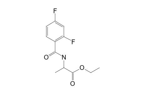 D-Alanine, N-(2,4-difluorobenzoyl)-, ethyl ester