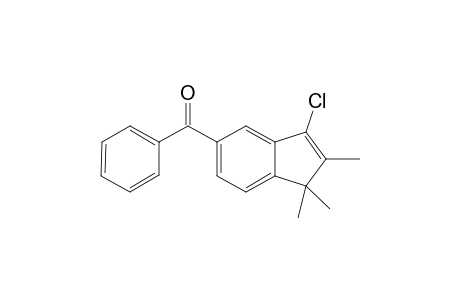 5(6)-benzoyl-3-chloro-1,1,2-trimethyl-2-indene