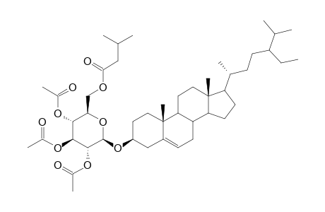 LONGISIDE-A;3-O-BETA-D-[6'-(3''-METHYLBUTANOATE)-2',3',4'-TRIACETOXY]-GLUCOPYRANOSYL-BETA-SITOSTEROL