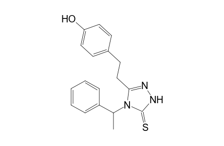 3-(p-HYDROXYPHENETHYL)-4-(alpha-METHYLBENZYL)-delta2-1,2,4-TRIAZOLINE-5-THIONE