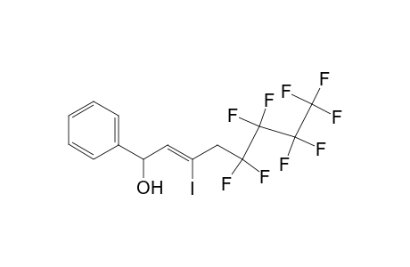 (E)5,5,6,6,7,7,8,8,8-nonafluoro-3-iodo-1-phenyl-2(Z)-octen-1-ol