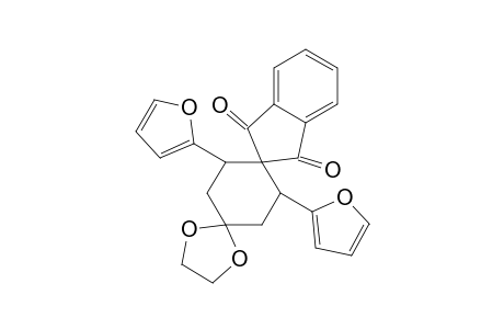 cis-3',5'-di(2-furyl)-dispiro[1,3-dixoloan-2,1'-cyclohexan-4',2"-indan]-1",3"-dion