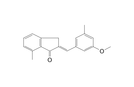 (2E)-2-(3-Methoxy-5-methylbenzylidene)-7-methyl-2,3-dihydro-1H-inden-1-one