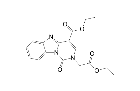 2-(2-Ethoxy-2-keto-ethyl)-1-keto-pyrimido[1,6-a]benzimidazole-4-carboxylic acid ethyl ester