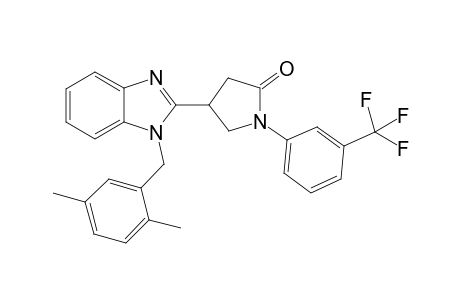 2-Pyrrolidinone, 4-[1-[(2,5-dimethylphenyl)methyl]-1H-1,3-benzimidazol-2-yl]-1-[3-(trifluoromethyl)phenyl]-