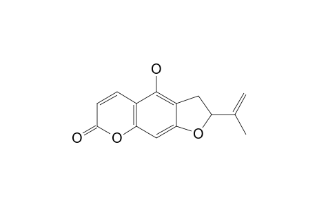 4-hydroxy-2-prop-1-en-2-yl-2,3-dihydrofuro[3,2-g]chromen-7-one