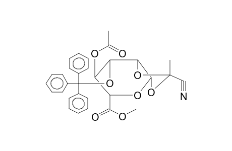 METHYL[3-O-TRITYL-4-O-ACETYL-1,2-O-[1-(EXO-CYANO)ETHYLIDENE]-BETA-D-MANNOPYRAN]URONATE