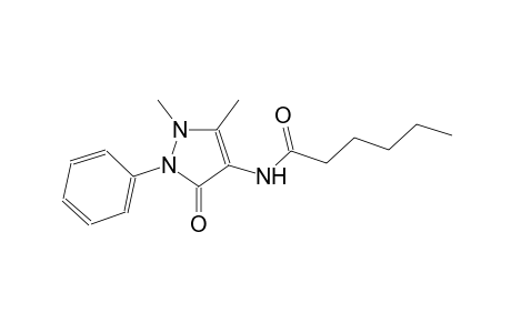 N-(1,5-dimethyl-3-oxo-2-phenyl-2,3-dihydro-1H-pyrazol-4-yl)hexanamide