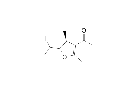 trans-1-[5-(1-iodoethyl)-2,4-dimethyl-4,5-dihydro-furan-3-yl]ethanone