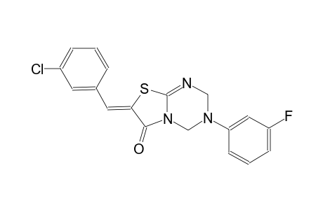 (7Z)-7-(3-chlorobenzylidene)-3-(3-fluorophenyl)-3,4-dihydro-2H-[1,3]thiazolo[3,2-a][1,3,5]triazin-6(7H)-one