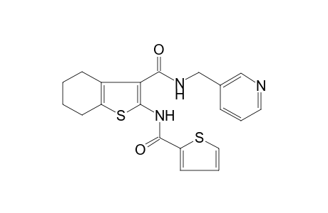 benzo[b]thiophene-3-carboxamide, 4,5,6,7-tetrahydro-N-(3-pyridinylmethyl)-2-[(2-thienylcarbonyl)amino]-