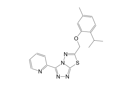 [1,2,4]triazolo[3,4-b][1,3,4]thiadiazole, 6-[[5-methyl-2-(1-methylethyl)phenoxy]methyl]-3-(2-pyridinyl)-