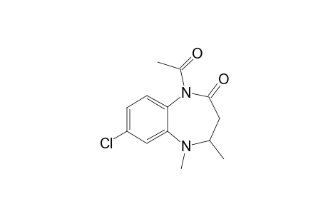 7-Chloro-1-acetyl-4,5-dimethyl-1,3,4,5-tetrahydro-2H-1,5-benzidiazepin-2-one