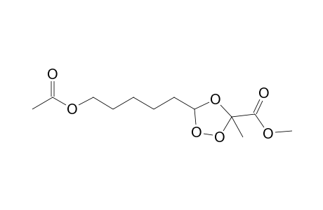 1-(5-Methyl-5-methoxycarbonyl-[1,2,4]trioxolane-3-yl)-5-acetoxypentane