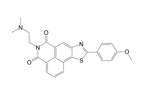 N-[2-(N,N-dimethylamino)ethyl]-2-(p-methoxyphenyl)thiazolo[5,4-a]naphthalimide