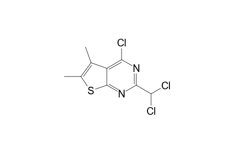 4-chloro-2-(dichloromethyl)-5,6-dimethylthieno[2,3-d]pyrimidine