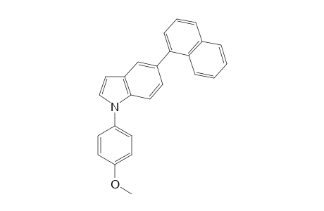 1-(4-Methoxyphenyl)-5-(naphthalen-1-yl)-1H-indole