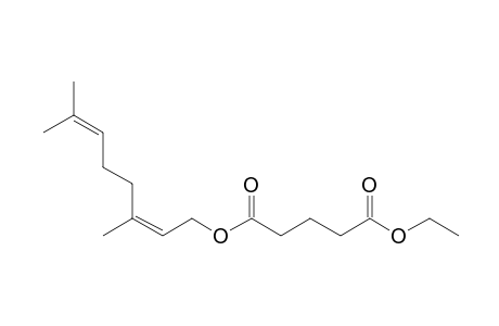 Glutaric acid, ethyl neryl ester