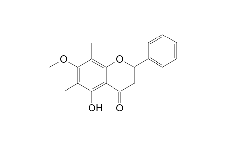 5-Hydroxy-7-methoxy-6,8-dimethyl-2-phenyl-2,3-dihydro-4H-chromen-4-one