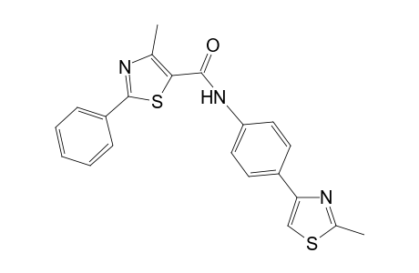 4-Methyl-N-[4-(2-methyl-1,3-thiazol-4-yl)phenyl]-2-phenyl-1,3-thiazole-5-carboxamide