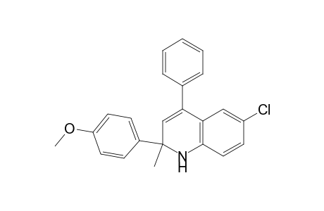 (+/-)-6-CHLORO-1,2-DIHYDRO-2-(4-METHOXYPHENYL)-2-METHYL-4-PHENYLQUINOLINE