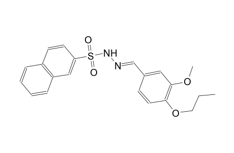 N'-[(E)-(3-methoxy-4-propoxyphenyl)methylidene]-2-naphthalenesulfonohydrazide